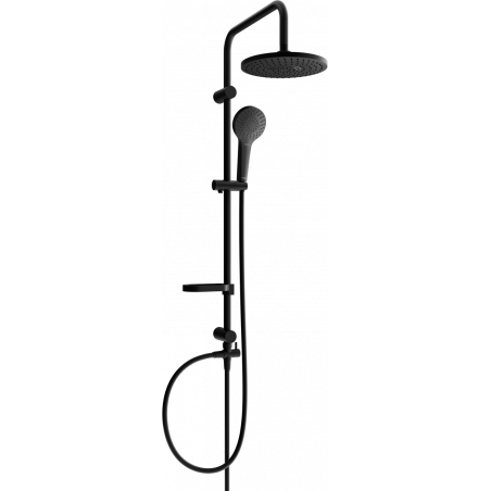 Mexen Erik shower column, Black - 78205-70