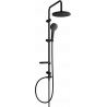 Mexen Erik shower column, Black - 78205-70