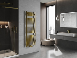 Mexen Ares bathroom radiator 1500 x 500 mm, 498 W, gold - W102-1500-500-00-50