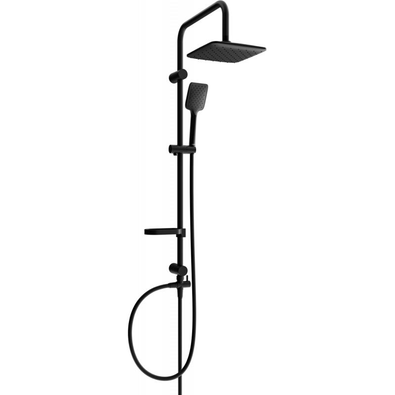 Mexen Sven shower column, Black - 78262-70