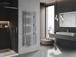 Mexen Ares bathroom radiator 1500 x 600 mm, 579 W, chrome - W102-1500-600-00-01