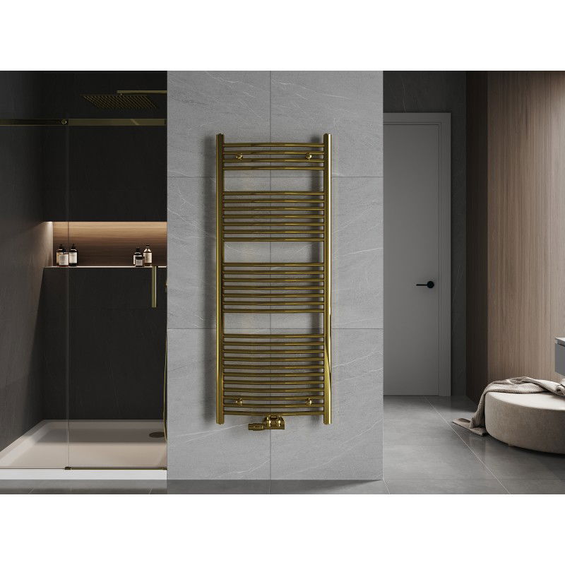 Mexen Ares bathroom radiator 1500 x 600 mm, 579 W, gold - W102-1500-600-00-50
