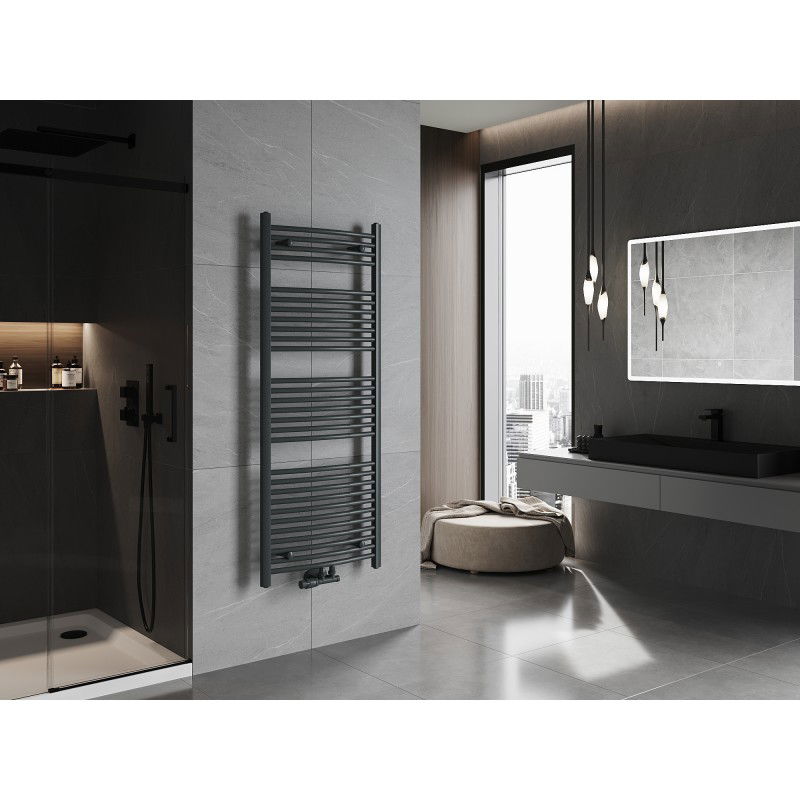 Mexen Ares bathroom radiator 1500 x 600 mm, 733 W, anthracite - W102-1500-600-00-66
