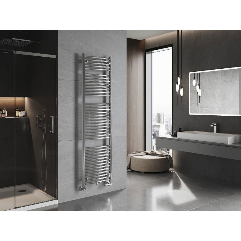 Mexen Ares Bathroom Radiator 1800 x 500 mm, 647 W, Chrome - W102-1800-500-00-01