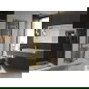 Mexen Ares bathroom radiator 1800 x 500 mm, 647 W, gold - W102-1800-500-00-50