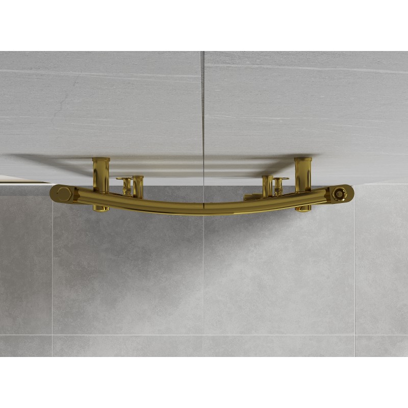 Mexen Ares bathroom radiator 1800 x 500 mm, 647 W, gold - W102-1800-500-00-50