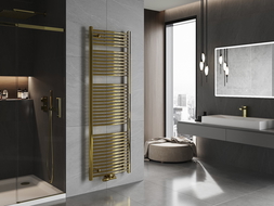 Mexen Ares bathroom radiator 1800 x 600 mm, 757 W, gold - W102-1800-600-00-50