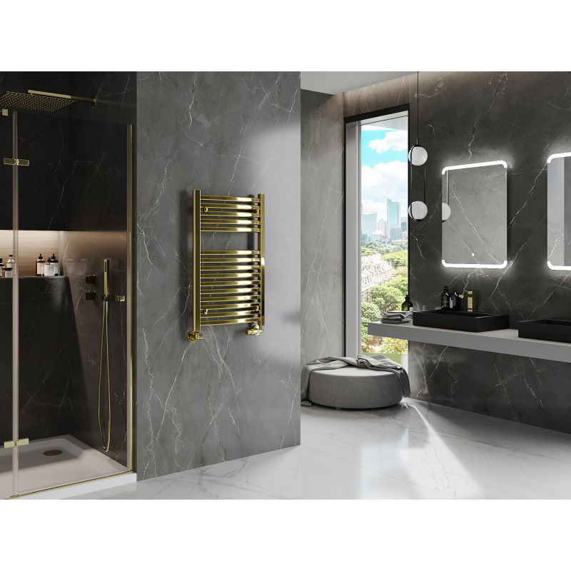 Mexen Helios bathroom radiator 800 x 500 mm, 301 W, gold - W103-0800-500-00-50