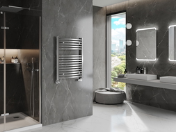 Mexen Helios bathroom radiator 800 x 600 mm, 354 W, chrome - W103-0800-600-00-01