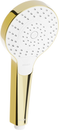 Mexen R-05 3-function shower handle, Gold/White - 79505-50