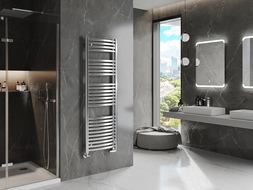 Mexen Helios bathroom radiator 1500 x 500 mm, 534 W, chrome - W103-1500-500-00-01