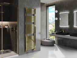 Mexen Helios Bathroom Radiator 1800 x 500 mm, 667 W, Gold - W103-1800-500-00-50