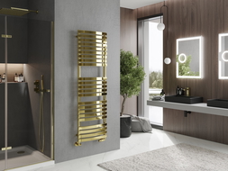 Mexen Bachus bathroom radiator 1600 x 500 mm, 679 W, gold - W109-1600-500-00-50
