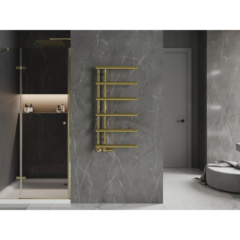 Mexen Jukon decorative bathroom radiator 988 x 500 mm, 246 W, gold - W116-0988-500-00-50