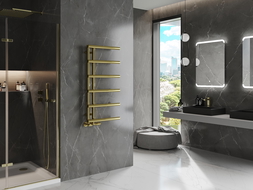 Mexen Jukon decorative bathroom radiator 988 x 500 mm, 246 W, gold - W116-0988-500-00-50