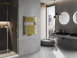 Mexen Uran bathroom radiator 800 x 600 mm, 336 W, gold - W105-0800-600-00-50