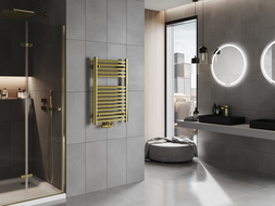 Mexen Hades bathroom radiator 800 x 500 mm, 305 W, gold - W104-0800-500-00-50
