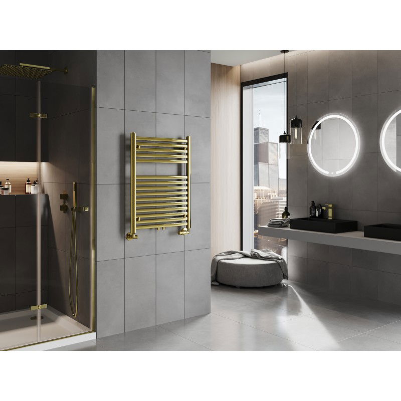 Mexen Hades bathroom radiator 800 x 600 mm, 357 W, gold - W104-0800-600-00-50