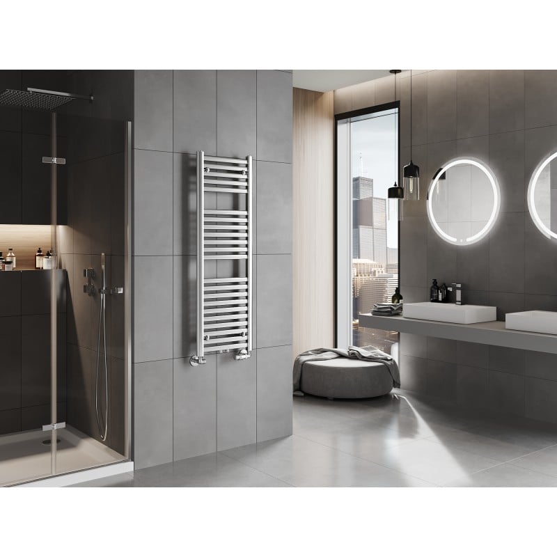 Mexen Hades bathroom radiator 1200 x 400 mm, 373 W, chrome - W104-1200-400-00-01