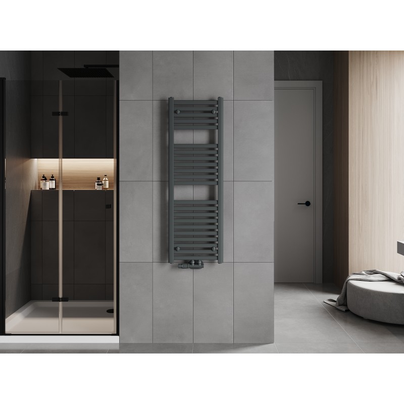Mexen Hades bathroom radiator 1200 x 400 mm, 472 W, anthracite - W104-1200-400-00-66
