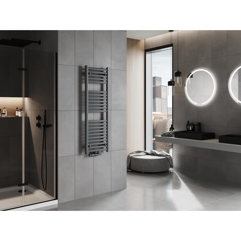 Mexen Hades bathroom radiator 1200 x 400 mm, 472 W, anthracite - W104-1200-400-00-66