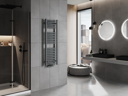 Mexen Hades 1200 x 400 mm Bathroom Radiator, 472 W, Anthracite - W104-1200-400-00-66