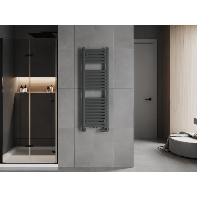 Mexen Hades bathroom radiator 1200 x 400 mm, 472 W, anthracite - W104-1200-400-00-66