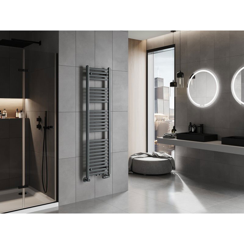 Mexen Hades bathroom radiator 1500 x 400 mm, 583 W, anthracite - W104-1500-400-00-66