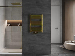 Mexen Mars bathroom radiator 700 x 500 mm, 224 W, gold - W110-0700-500-00-50