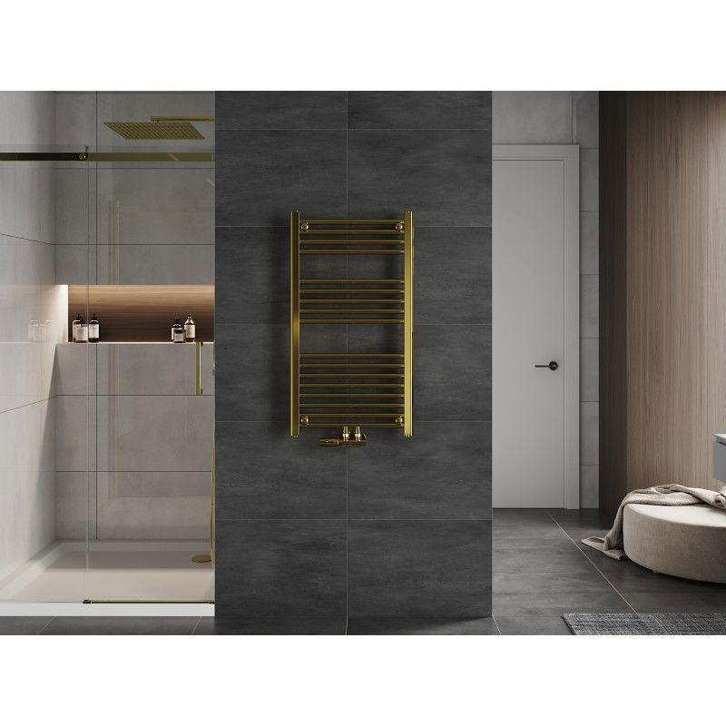 Mexen Mars bathroom radiator 900 x 500 mm, 292 W, gold - W110-0900-500-00-50