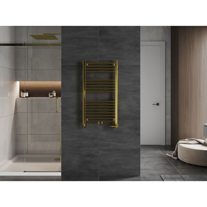 Mexen Mars bathroom radiator 900 x 500 mm, 292 W, gold - W110-0900-500-00-50