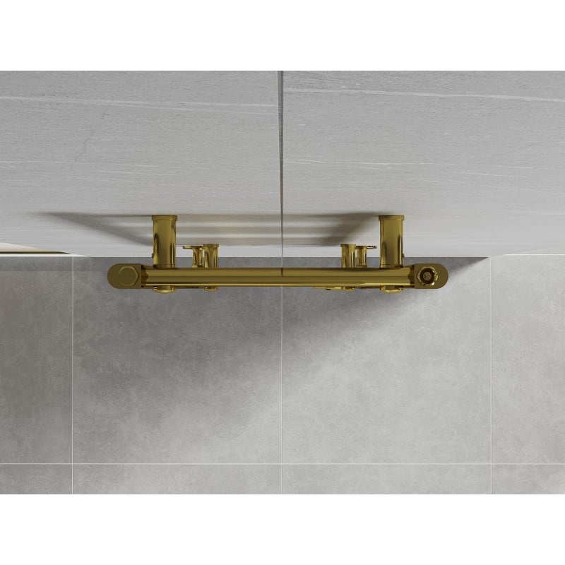 Mexen Mars bathroom radiator 1200 x 400 mm, 346 W, gold - W110-1200-400-00-50