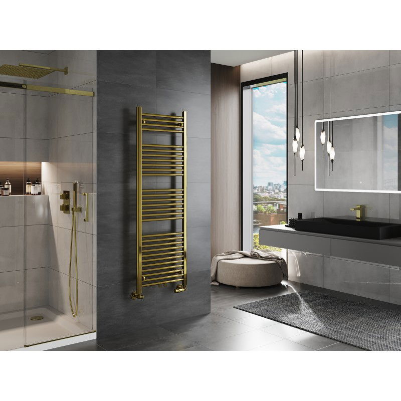 Mexen Mars bathroom radiator 1500 x 500 mm, 494 W, gold - W110-1500-500-00-50