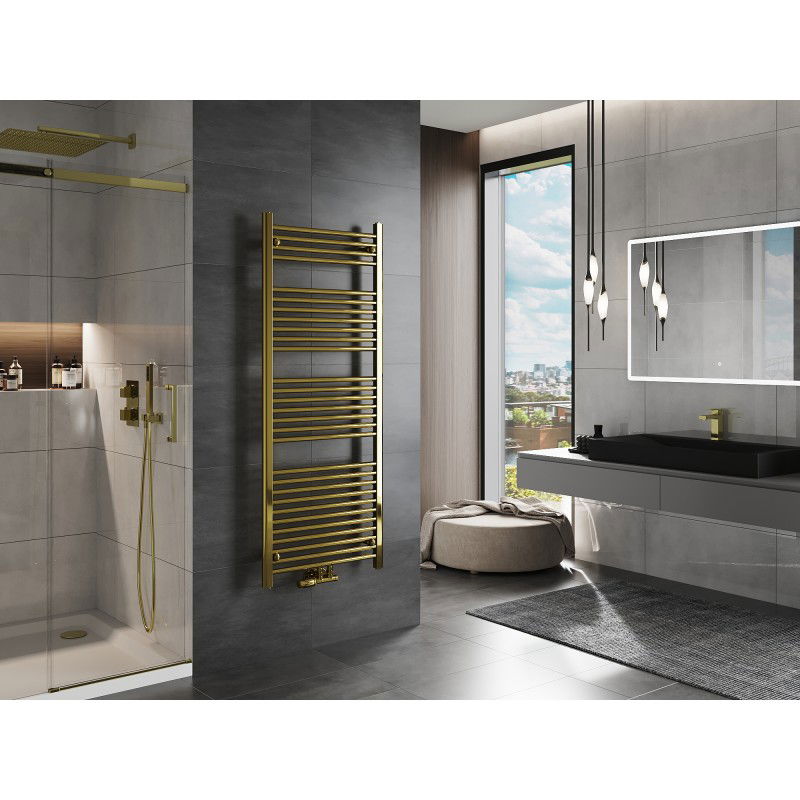 Mexen Mars bathroom radiator 1500 x 600 mm, 576 W, gold - W110-1500-600-00-50