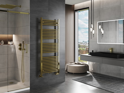 Mexen Mars bathroom radiator 1500 x 600 mm, 576 W, gold - W110-1500-600-00-50