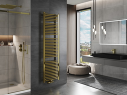 Mexen Mars bathroom radiator 1800 x 500 mm, 643 W, gold - W110-1800-500-00-50