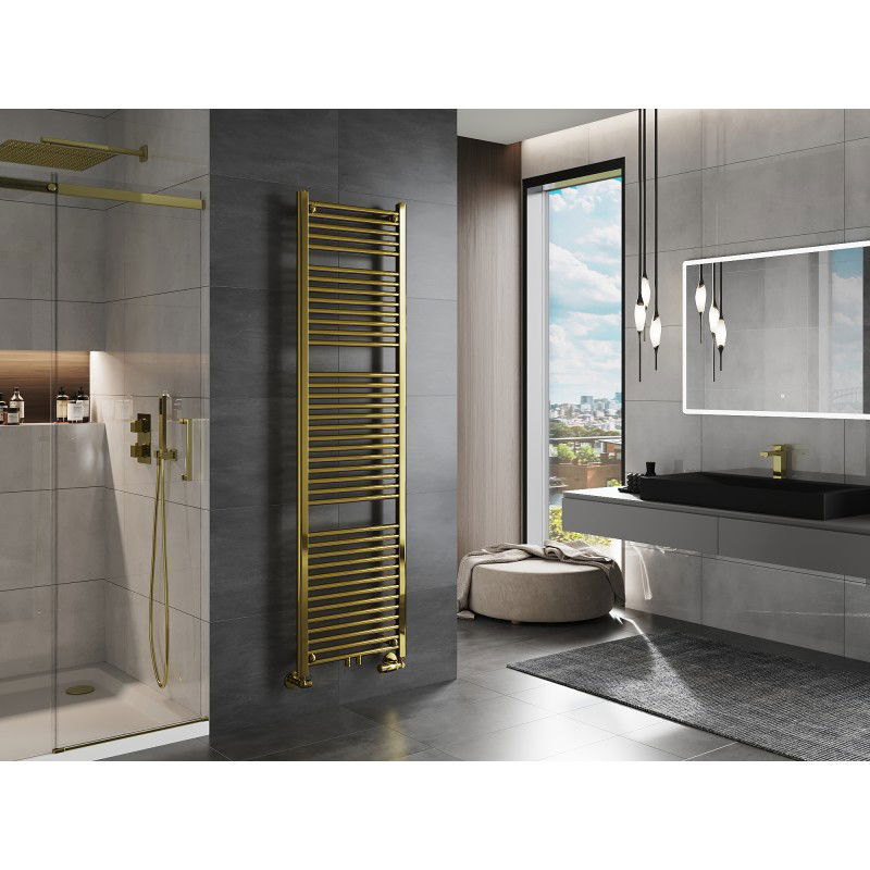 Mexen Mars bathroom radiator 1800 x 500 mm, 643 W, gold - W110-1800-500-00-50