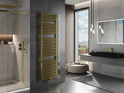 Mexen Mars bathroom radiator 1800 x 600 mm, 752 W, gold - W110-1800-600-00-50