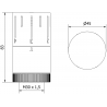 Mexen thermostatic head for radiator, black - W908-005-70