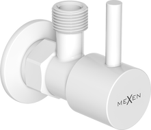 Mexen R1 angle valve for faucets 1/2"x3/8", white - 79970-20