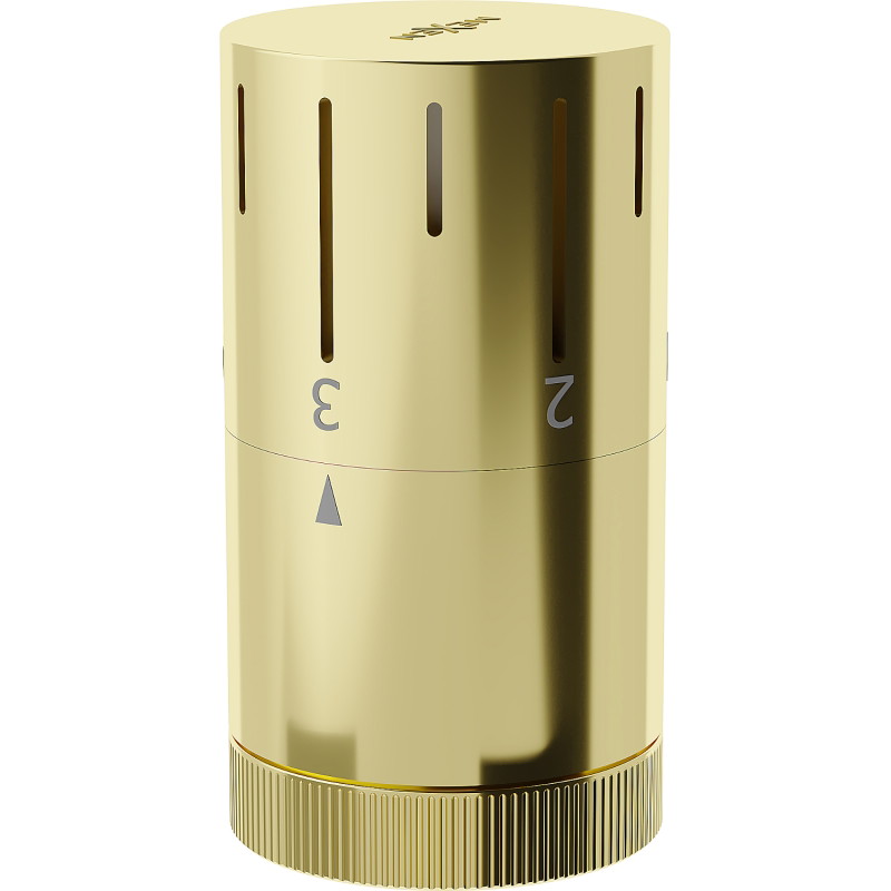 Mexen Uni-T Thermostatic radiator head, gold - W908-005-50