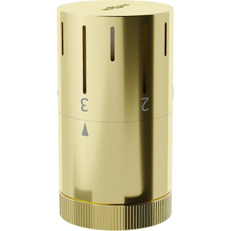 Mexen Uni-T Thermostatic radiator head, gold - W908-005-50