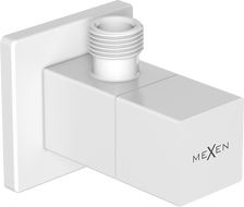 Mexen S angle valve for faucet 1/2"x3/8", white - 79971-20