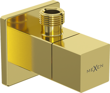 Mexen S angled valve for faucet 1/2"x3/8", gold - 79971-50