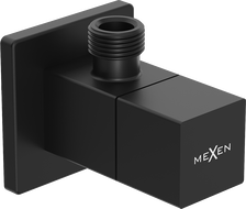 Mexen S angle valve for faucet 1/2"x3/8", black - 79971-70