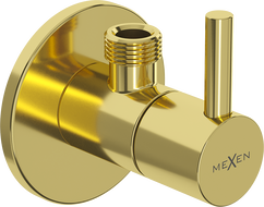 Mexen R2 angle valve for faucet 1/2"x3/8", gold - 79972-50