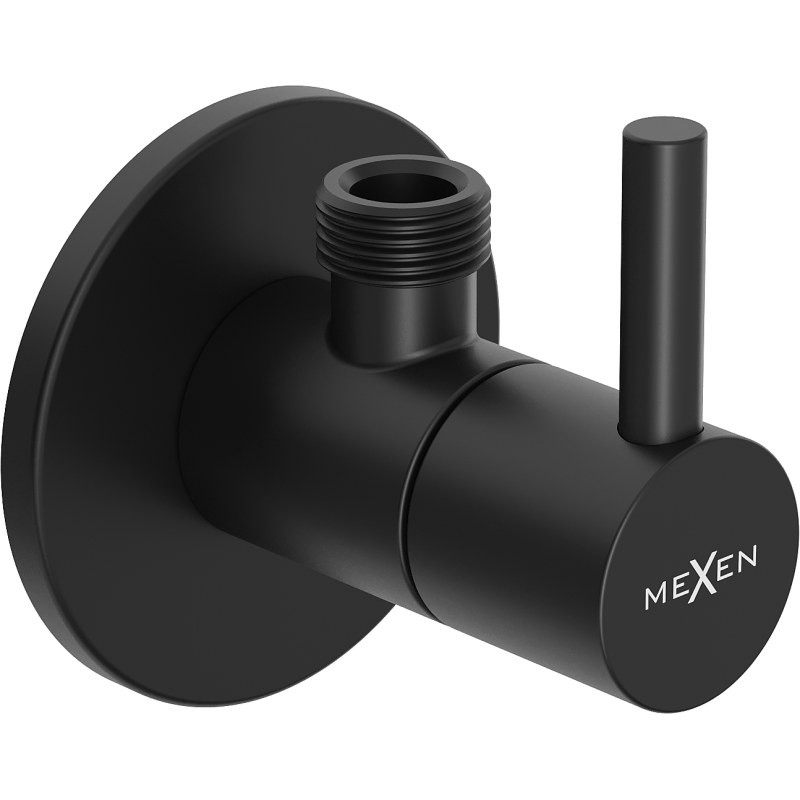 Mexen R2 angle valve for faucets 1/2"x3/8", black - 79972-70