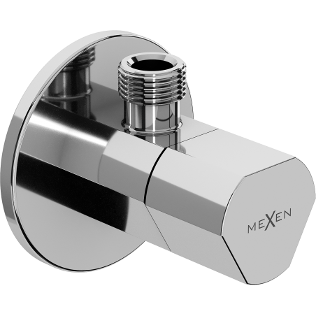 Mexen T angle valve for faucet 1/2"x3/8", chrome - 79973-00