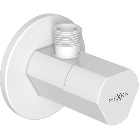 Mexen T angle valve for tap 1/2"x3/8", white - 79973-20