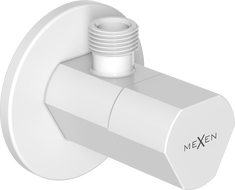 Mexen T angle valve for tap 1/2"x3/8", white - 79973-20